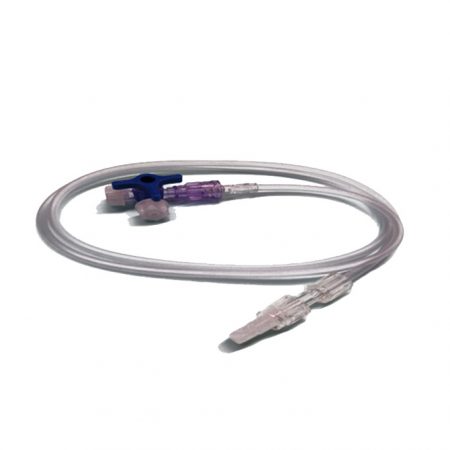 Llave 3 vías con extensión 80 cm