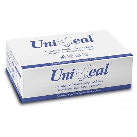 Guante de exploración de nitrilo estéril
